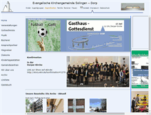 Tablet Screenshot of evangelisch-dorp.de